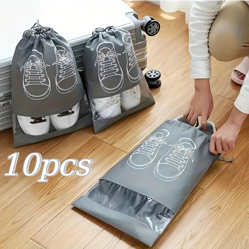 Shoe Bag Dust - 10개 신발 보관 가방, 부직포 방진