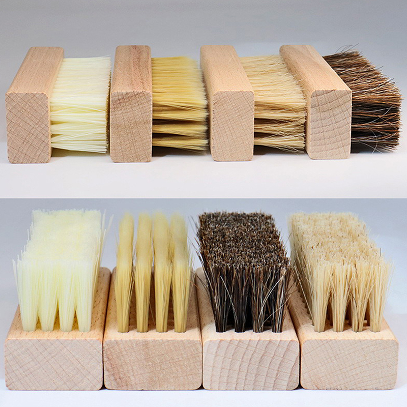Sneaker Care Cleaning Kit - 유용한 나무 손잡이 신발 광택제 브러시,