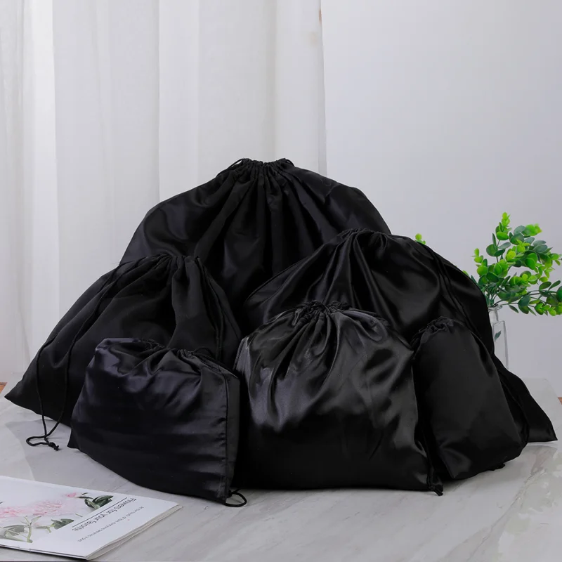 S/M/L/XL/XXL 검은 실크 소재 Drawstri - Shoe Bag Dust 리뷰 및 가격